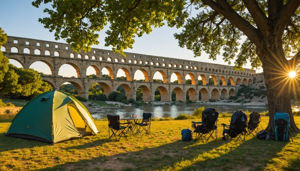Découvrir l'histoire du pont du gard pendant un séjour en camping